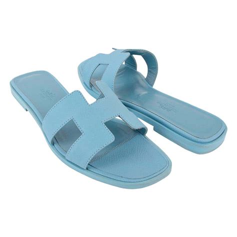 hermes oran baby blue|Review: Hermes Oran Sandals .